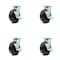 Service Caster 6 Inch Phenolic Caster Set with Roller Bearings and Brake/Swivel Lock SCC SCC-30CS620-PHR-TLB-BSL-4 - alternate 1